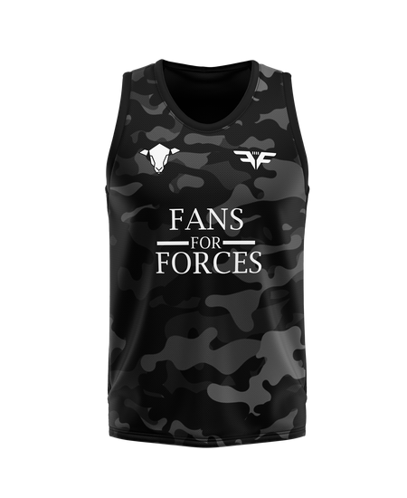 Mens Fans for Forces Blackout Charity Vest