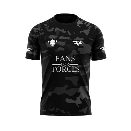 Mens Fans for Forces Blackout Charity Tee