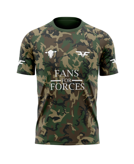 Ladies Fans for Forces Original Camo Charity Tee