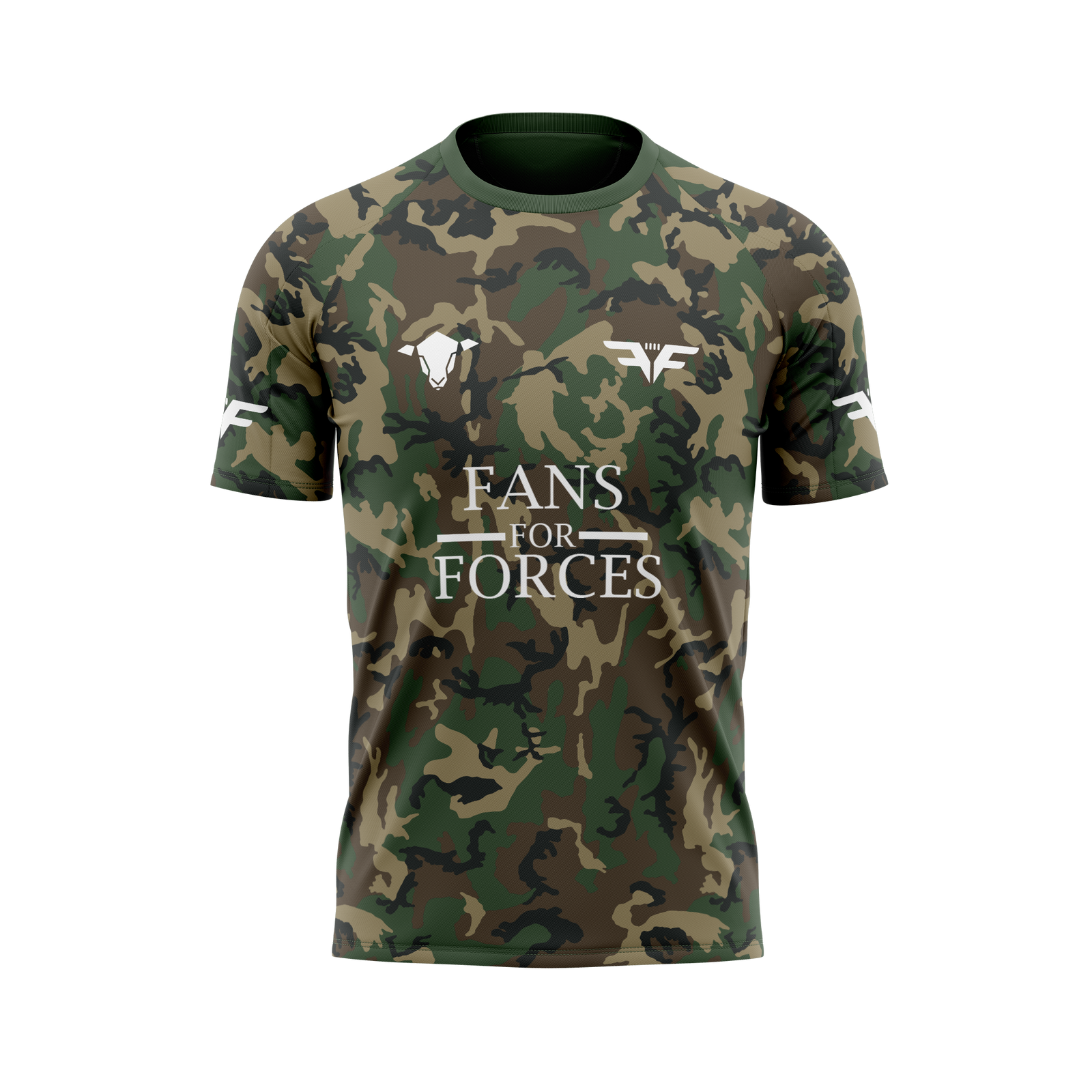 Ladies Fans for Forces Original Camo Charity Tee