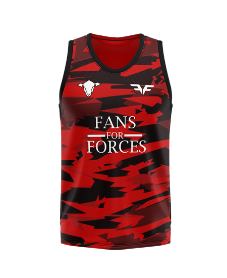 Ladies Fans for Forces Heart Charity Vest
