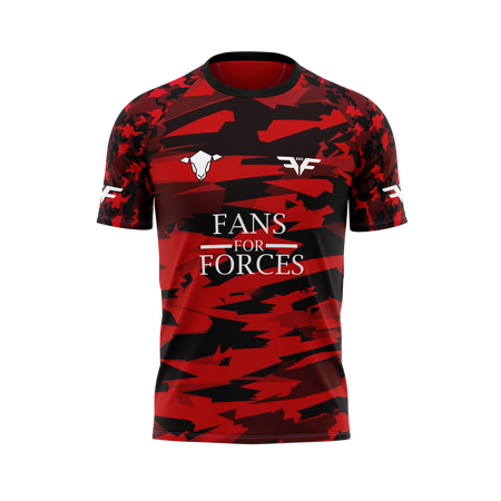 Mens Fans for Forces Heart Charity Tee